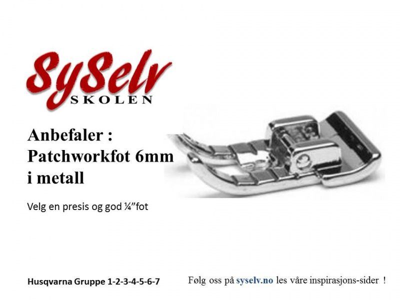 Husqvarna kvart inch fot i metall