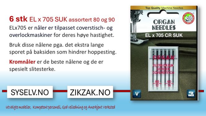 Hovedbilde 5 pk Organ EL x 705 CR SUK