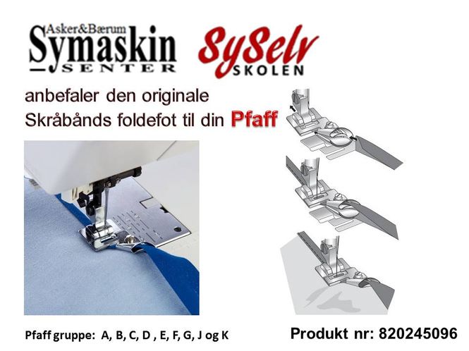 Hovedbilde Pfaff skråbånd faldefot 3mm