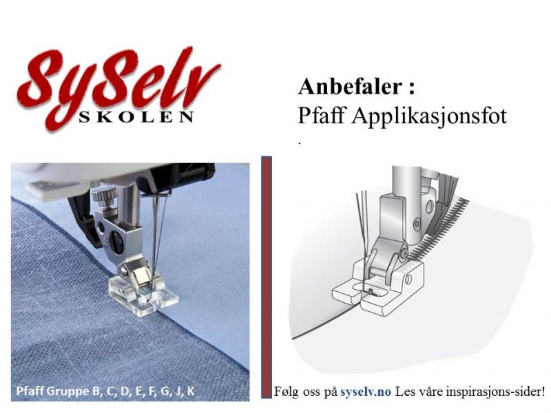 Pfaff Applikasjonsfot
