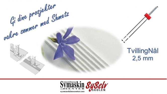 Hovedbilde Schmetz Tvilling nål 2,5mm